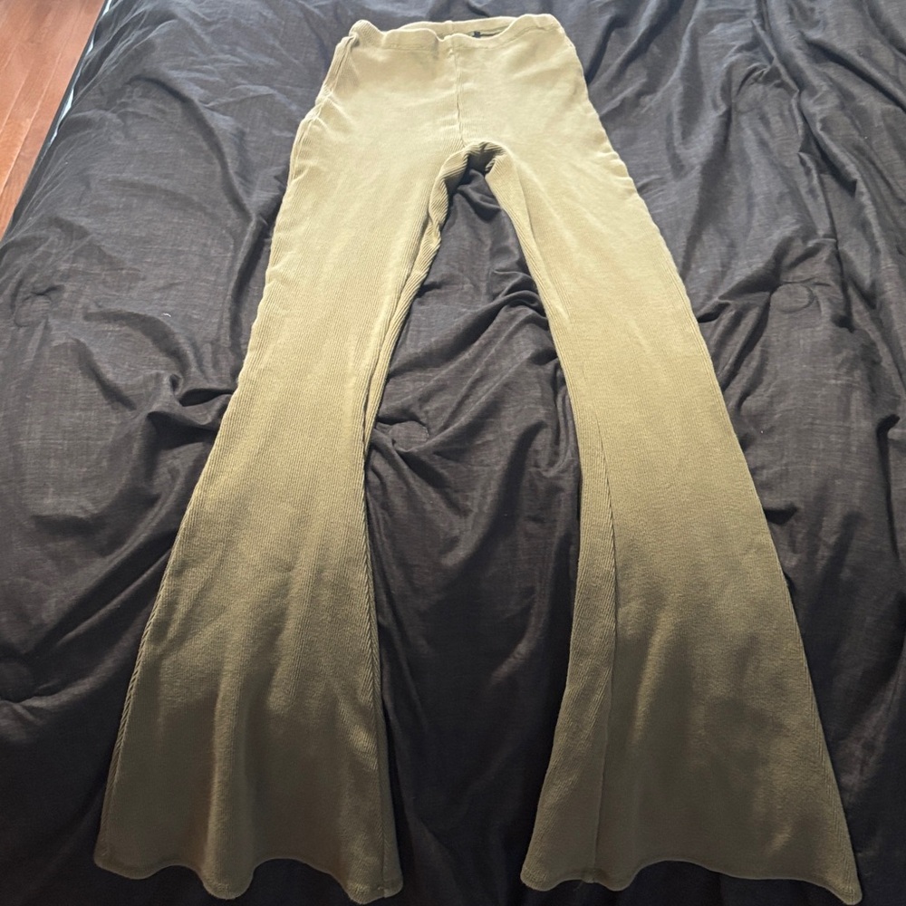 Urban Outfitters Olive Green Flared Pants